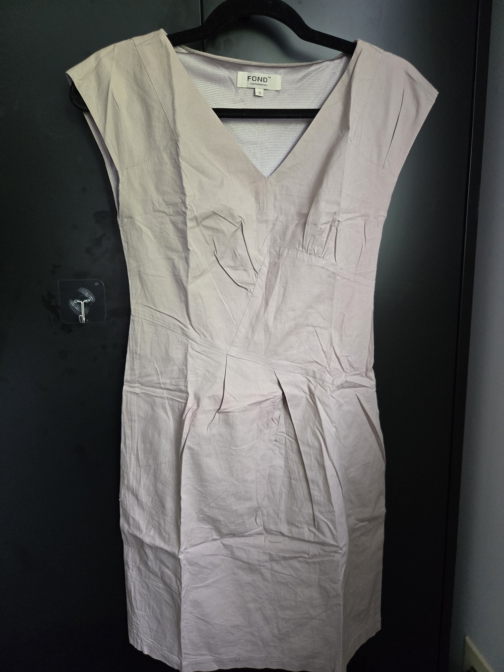 Women's V-Neck Sheath Dress Xs